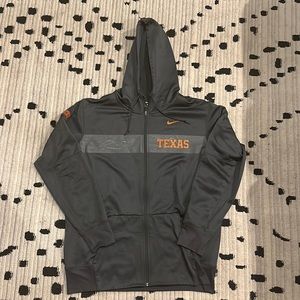 University of Texas mens Nike zip up jacket with hood -XL